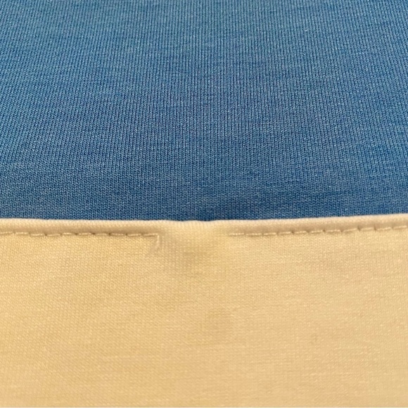 Redvanly Men’s Blue White Stripe Colorblock Short Sleeve Golf Polo Shirt XL - Picture 8 of 8